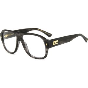 Dsquared2 D2 0125 2w8 Grey Horn 56/15/145 Man Eyewear Frame Dsquared2 D2 0125 2w8 Grey Horn 56/15/145 Man Eyewear Frame