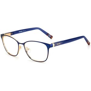 Missoni Mis 0062 Ky2 Blue Gold 52/16/140 Woman Eyewear Frame Missoni Mis 0062 Ky2 Blue Gold 52/16/140 Woman Eyewear Frame