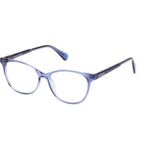 Max&co. Max &co Mo5115 092 Shiny Blue 50/14/140 Woman Eyewear Frame Max&co. Max &co Mo5115 092 Shiny Blue 50/14/140 Woman Eyewear Frame