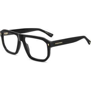 Dsquared2 D2 0146 807 Black 57/16/145 Man Eyewear Frame Dsquared2 D2 0146 807 Black 57/16/145 Man Eyewear Frame