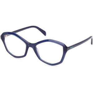Emilio Pucci Pucci Ep5238 090 Shiny Blue 54/18/140 Woman Eyewear Frame Emilio Pucci Pucci Ep5238 090 Shiny Blue 54/18/140 Woman Eyewear Frame
