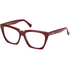 Max Mara Maxmara Mm5188-B 069 Shiny Bordeaux 54/14/140 Woman Eyewear Frame Max Mara Maxmara Mm5188-B 069 Shiny Bordeaux 54/14/140 Woman Eyewear Frame