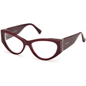 Max Mara Maxmara Mm5174 069 Shiny Bordeaux 55/15/135 Woman Eyewear Frame Max Mara Maxmara Mm5174 069 Shiny Bordeaux 55/15/135 Woman Eyewear Frame