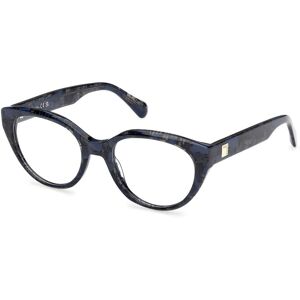 Max&co. Max &co Mo5205 092 Blue/texture 50/18/135 Woman Eyewear Frame Max&co. Max &co Mo5205 092 Blue/texture 50/18/135 Woman Eyewear Frame