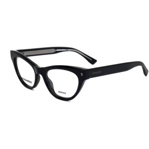 Dsquared2 D2 0026 807 Black 49/18/145 Woman Eyewear Frame Dsquared2 D2 0026 807 Black 49/18/145 Woman Eyewear Frame