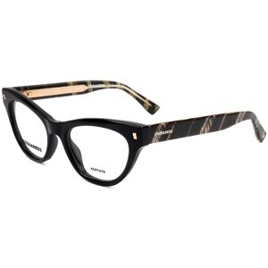 Dsquared2 D2 0026 37n Black Horn 49/18/145 Woman Eyewear Frame Dsquared2 D2 0026 37n Black Horn 49/18/145 Woman Eyewear Frame