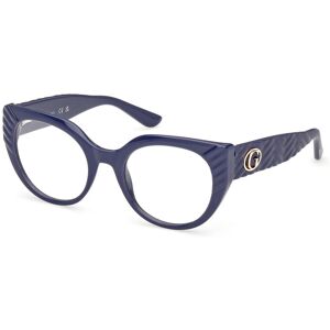 Guess Gu50306 090 Shiny Blue 51/20/140 Woman Eyewear Frame Guess Gu50306 090 Shiny Blue 51/20/140 Woman Eyewear Frame