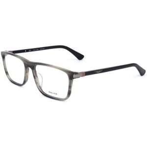 Police Vpld97m 06k3 Striped Grey Havana 54/16/145 Man Eyewear Frame Police Vpld97m 06k3 Striped Grey Havana 54/16/145 Man Eyewear Frame