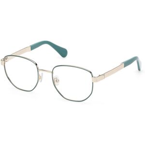 Max&co. Max &co Mo5183 096 Shiny Dark Green 49/19/135 Woman Eyewear Frame Max&co. Max &co Mo5183 096 Shiny Dark Green 49/19/135 Woman Eyewear Frame