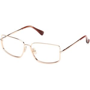 Max Mara Maxmara Mm5203 033 Shiny Pink Gold 56/15/135 Woman Eyewear Frame Max Mara Maxmara Mm5203 033 Shiny Pink Gold 56/15/135 Woman Eyewear Frame