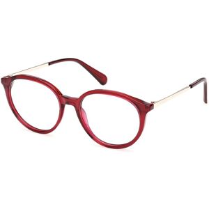 Max&co. Max &co Mo5198 069 Shiny Bordeaux 52/17/140 Woman Eyewear Frame Max&co. Max &co Mo5198 069 Shiny Bordeaux 52/17/140 Woman Eyewear Frame