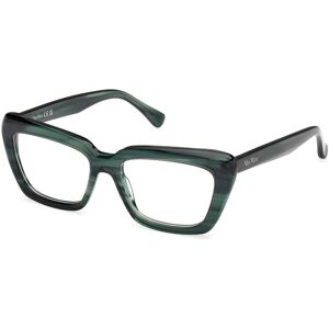 Max Mara Maxmara Mm5210 098 Green Horn 52/16/140 Woman Eyewear Frame Max Mara Maxmara Mm5210 098 Green Horn 52/16/140 Woman Eyewear Frame
