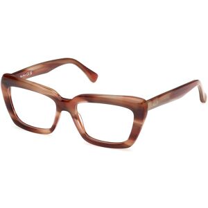Max Mara Maxmara Mm5210 068 Orange/horn 52/16/140 Woman Eyewear Frame Max Mara Maxmara Mm5210 068 Orange/horn 52/16/140 Woman Eyewear Frame