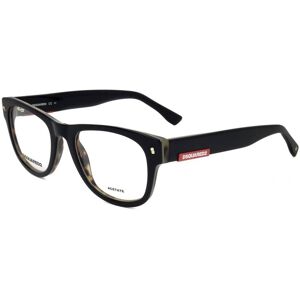 Dsquared2 D2 0048 Black Havana 51/20/145 Man Eyewear Frame Dsquared2 D2 0048 Black Havana 51/20/145 Man Eyewear Frame