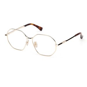 Max Mara Maxmara Mm5207 032 Shiny Pale Gold 55/14/140 Woman Eyewear Frame Max Mara Maxmara Mm5207 032 Shiny Pale Gold 55/14/140 Woman Eyewear Frame