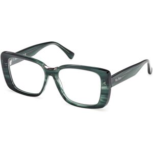Max Mara Maxmara Mm5208 098 Green Horn 53/15/140 Woman Eyewear Frame Max Mara Maxmara Mm5208 098 Green Horn 53/15/140 Woman Eyewear Frame