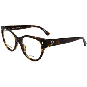 Dsquared2 D2 0069 086 Havana 52/18/145 Woman Eyewear Frame Dsquared2 D2 0069 086 Havana 52/18/145 Woman Eyewear Frame