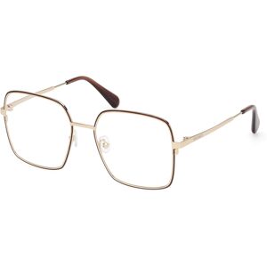 Max&co. Max &co Mo5166 050 Shiny Dark Brown 54/18/140 Woman Eyewear Frame Max&co. Max &co Mo5166 050 Shiny Dark Brown 54/18/140 Woman Eyewear Frame