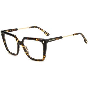 Dsquared2 D2 0136 086 Havana 54/16/145 Woman Eyewear Frame Dsquared2 D2 0136 086 Havana 54/16/145 Woman Eyewear Frame
