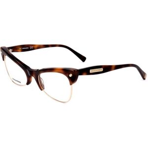 Dsquared2 Dq5332 Dark Havana 52/20/140 Woman Eyewear Frame Dsquared2 Dq5332 Dark Havana 52/20/140 Woman Eyewear Frame