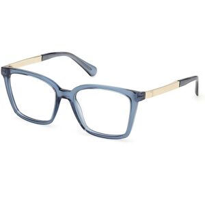 Max&co. Max &co Mo5189 090 Shiny Blue 52/17/140 Woman Eyewear Frame Max&co. Max &co Mo5189 090 Shiny Blue 52/17/140 Woman Eyewear Frame