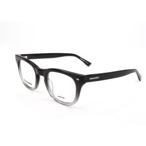 Dsquared2 D2 0078 08a Black Grey 48/23/145 Man Eyewear Frame Dsquared2 D2 0078 08a Black Grey 48/23/145 Man Eyewear Frame