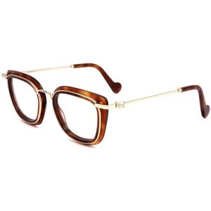Moncler Ml5008 053 Blonde Havana 48/20/140 Woman Eyewear Frame Moncler Ml5008 053 Blonde Havana 48/20/140 Woman Eyewear Frame