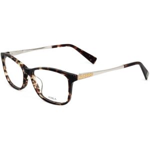 Furla Vu4950n Shiny Striped Yellow Havana 53/15/140 Woman Eyewear Frame Furla Vu4950n Shiny Striped Yellow Havana 53/15/140 Woman Eyewear Frame