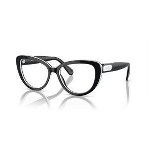 Swarovski Sk 2014 Black White 52/17/140 Women Eyewear Frame Swarovski Sk 2014 Black White 52/17/140 Women Eyewear Frame