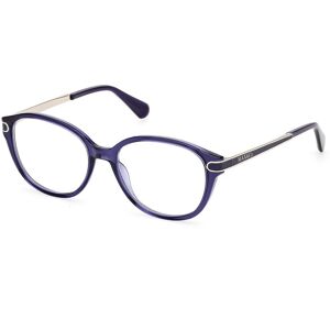 Max&co. Max &co Mo5171 090 Shiny Blue 51/16/140 Woman Eyewear Frame Max&co. Max &co Mo5171 090 Shiny Blue 51/16/140 Woman Eyewear Frame