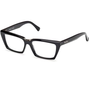 Max Mara Maxmara Mm5180 001 Shiny Black 53/14/140 Woman Eyewear Frame Max Mara Maxmara Mm5180 001 Shiny Black 53/14/140 Woman Eyewear Frame