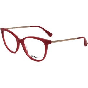 Max Mara Maxmara Mm5008 066 Shiny Red 52/16/140 Woman Eyewear Frame Max Mara Maxmara Mm5008 066 Shiny Red 52/16/140 Woman Eyewear Frame