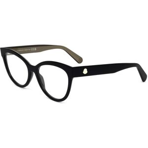 Moncler Ml5142 005 Black 53/17/140 Woman Eyewear Frame Moncler Ml5142 005 Black 53/17/140 Woman Eyewear Frame