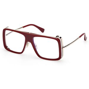 Max Mara Maxmara Mm5172-B 069 Shiny Bordeaux 55/15/135 Woman Eyewear Frame Max Mara Maxmara Mm5172-B 069 Shiny Bordeaux 55/15/135 Woman Eyewear Frame