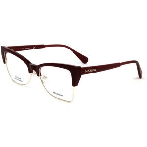 Max&co. Mo5004 069 Shiny Bordeaux 53/17/140 Woman Eyewear Frame Max&co. Mo5004 069 Shiny Bordeaux 53/17/140 Woman Eyewear Frame