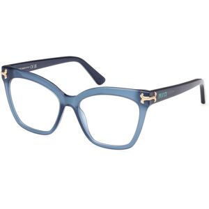 Emilio Pucci Pucci Ep5235 090 Shiny Blue 54/16/140 Woman Eyewear Frame Emilio Pucci Pucci Ep5235 090 Shiny Blue 54/16/140 Woman Eyewear Frame