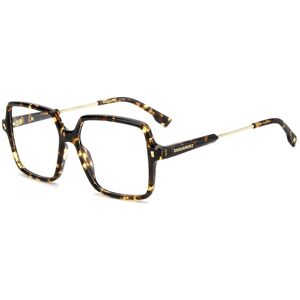 Dsquared2 D2 0210 Havana 55/15/145 Woman Eyewear Frame Dsquared2 D2 0210 Havana 55/15/145 Woman Eyewear Frame