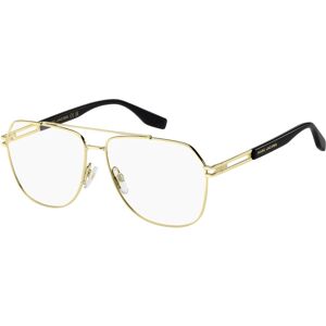 Marc Jacobs 751 RHL Black Gold Square Glasses - Eyewear Frames Marc Jacobs 751 RHL Black Gold Square Glasses - Eyewear Frames