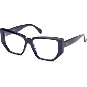 Max Mara Maxmara Mm5179-B 090 Shiny Blue 54/15/140 Woman Eyewear Frame Max Mara Maxmara Mm5179-B 090 Shiny Blue 54/15/140 Woman Eyewear Frame