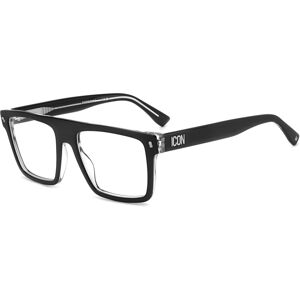 Dsquared2 Icon 0012 7c5 Black Crystal 54/18/145 Man Eyewear Frame Dsquared2 Icon 0012 7c5 Black Crystal 54/18/145 Man Eyewear Frame