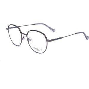Hackett Bespoke Heb283 190 Shiny Gun 50/18/140 Man Eyewear Frame Hackett Bespoke Heb283 190 Shiny Gun 50/18/140 Man Eyewear Frame