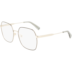 Longchamp LO2148 - Gold Metal Square Eyeglasses - Eyeglasses Longchamp LO2148 - Gold Metal Square Eyeglasses - Eyeglasses