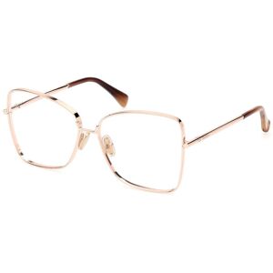 Max Mara Maxmara Mm5140 028 Shiny Rose Gold 56/14/135 Woman Eyewear Frame Max Mara Maxmara Mm5140 028 Shiny Rose Gold 56/14/135 Woman Eyewear Frame