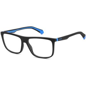 Polaroid Pld D516 0vk Matte Black Blue 58/16/145 Man Eyewear Frame Polaroid Pld D516 0vk Matte Black Blue 58/16/145 Man Eyewear Frame