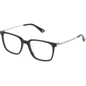 Police Vplp15 0700 Nero Lucido 55/19/145 Man Eyewear Frame Police Vplp15 0700 Nero Lucido 55/19/145 Man Eyewear Frame