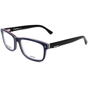 Dsquared2 D2 0009 0ju Blue White 56/17/145 Man Eyewear Frame Dsquared2 D2 0009 0ju Blue White 56/17/145 Man Eyewear Frame