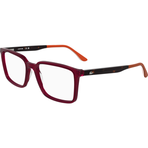 Lacoste L2992 N 601 Transparent Burgundy 53/17/145 Male Eyewear Frame Lacoste L2992 N 601 Transparent Burgundy 53/17/145 Male Eyewear Frame