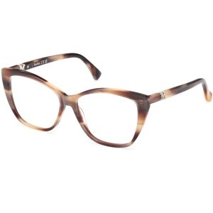 Max Mara Maxmara Mm5036 047 Light Brown/striped 54/14/140 Woman Eyewear Frame Max Mara Maxmara Mm5036 047 Light Brown/striped 54/14/140 Woman Eyewear Frame