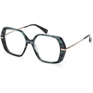 Max Mara Maxmara Mm5175 098 Green Horn 52/15/135 Woman Eyewear Frame Max Mara Maxmara Mm5175 098 Green Horn 52/15/135 Woman Eyewear Frame