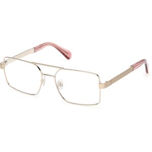 Max&co. Max &co Mo5182 032 Shiny Pale Gold 54/17/140 Woman Eyewear Frame Max&co. Max &co Mo5182 032 Shiny Pale Gold 54/17/140 Woman Eyewear Frame
